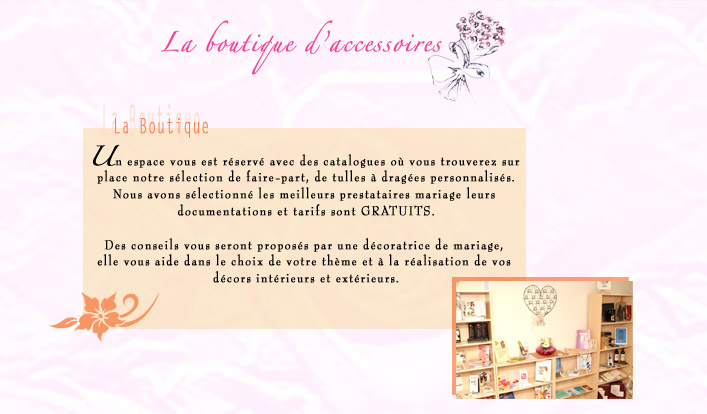 Les accessoires du mariage